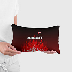 Подушка-антистресс Ducati- красное пламя, цвет: 3D-принт — фото 2