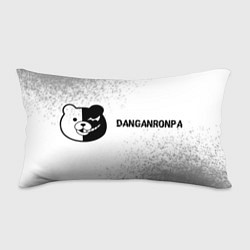 Подушка-антистресс Danganronpa glitch на светлом фоне: надпись и симв, цвет: 3D-принт