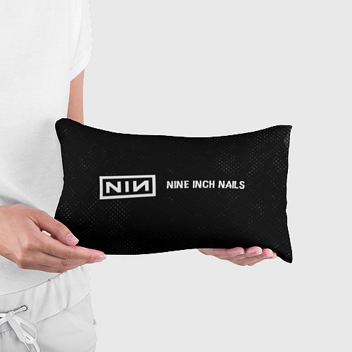 Подушка-антистресс Nine Inch Nails glitch на темном фоне: надпись и с / 3D-принт – фото 3