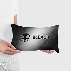 Подушка-антистресс Bleach glitch на светлом фоне: надпись и символ, цвет: 3D-принт — фото 2