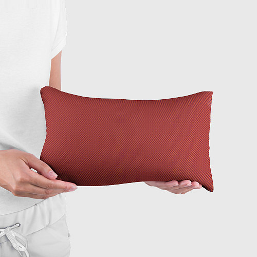 Подушка-антистресс Текстура мелкие квадраты красный / 3D-принт – фото 3