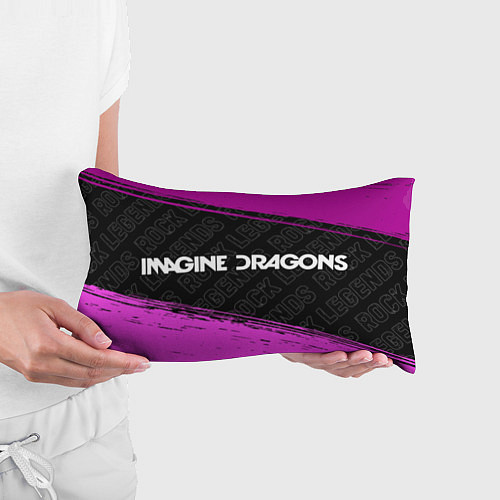 Подушка-антистресс Imagine Dragons rock legends: надпись и символ / 3D-принт – фото 3