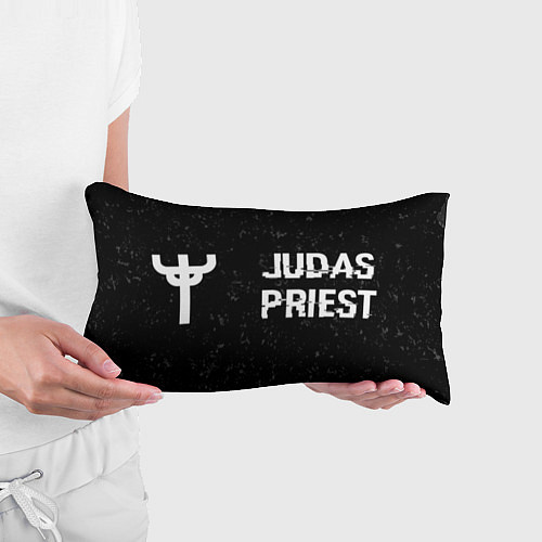 Подушка-антистресс Judas Priest glitch на темном фоне: надпись и симв / 3D-принт – фото 3