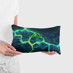 Подушка-антистресс CS GO green texture logo, цвет: 3D-принт — фото 2