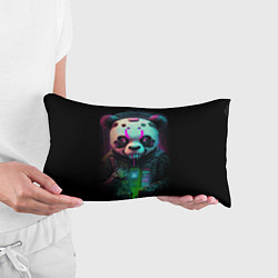 Подушка-антистресс Панда киберпанк, цвет: 3D-принт — фото 2