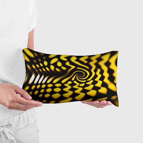 Подушка-антистресс Желтая футболка с воронкой / 3D-принт – фото 3