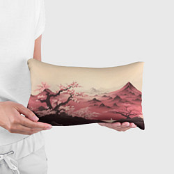 Подушка-антистресс Сакура в горах, цвет: 3D-принт — фото 2
