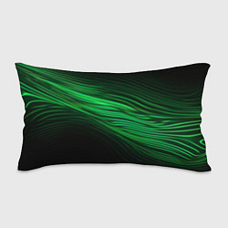 Подушка-антистресс Green neon lines, цвет: 3D-принт