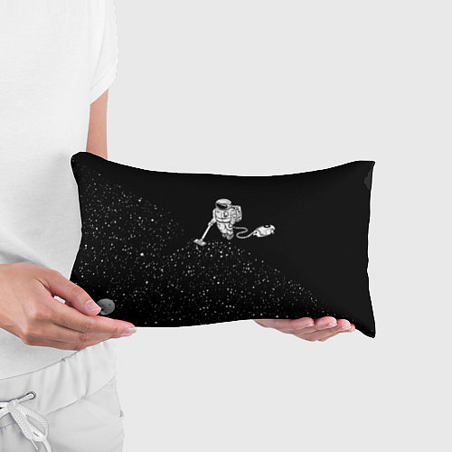 Подушка-антистресс Космонавт пылесосит звезды / 3D-принт – фото 3
