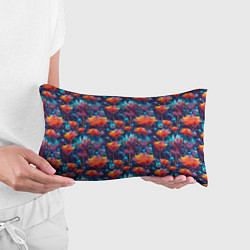Подушка-антистресс Футуристические цветы узор, цвет: 3D-принт — фото 2