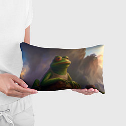 Подушка-антистресс Натуральная лягушка Пепе, цвет: 3D-принт — фото 2