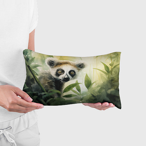 Подушка-антистресс Лемур акварель / 3D-принт – фото 3