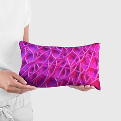Подушка-антистресс Розовые абстрактные трубочки, цвет: 3D-принт — фото 2