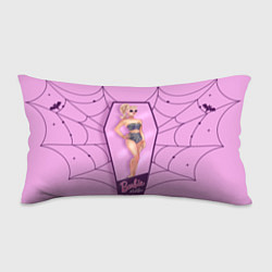 Подушка-антистресс Хэллоуин Барби в коробке на фоне паутины, цвет: 3D-принт