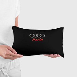 Подушка-антистресс Audi sport на чёрном, цвет: 3D-принт — фото 2