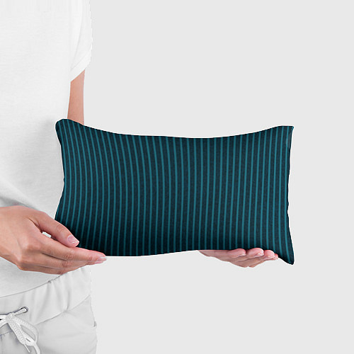 Подушка-антистресс Текстурные полосы бирюзовый / 3D-принт – фото 3