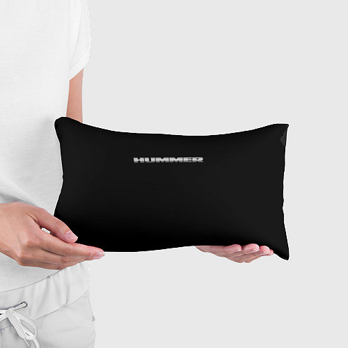 Подушка-антистресс Хаммер серый цвет лого / 3D-принт – фото 3