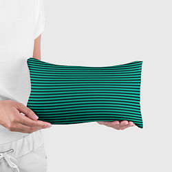 Подушка-антистресс Зелёный в чёрную полоску, цвет: 3D-принт — фото 2