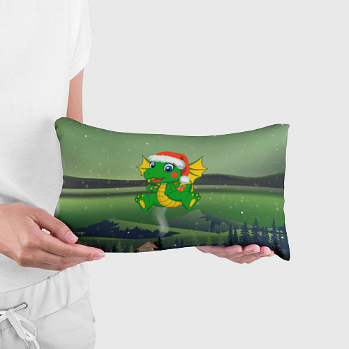 Подушка-антистресс Зеленый дракончик 2024 / 3D-принт – фото 3