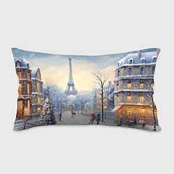 Подушка-антистресс Новогодний Париж, цвет: 3D-принт