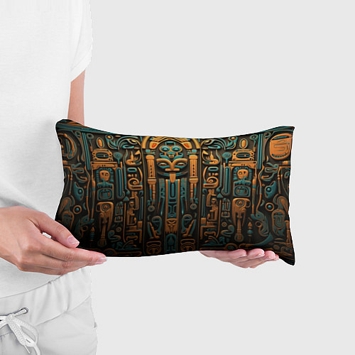 Подушка-антистресс Орнамент в египетском стиле, бюст Нефертити / 3D-принт – фото 3