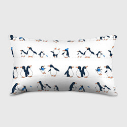 Подушка-антистресс Семейство пингвинов на прогулке, цвет: 3D-принт