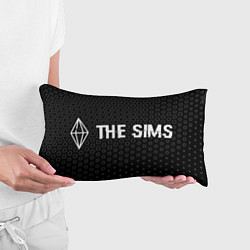 Подушка-антистресс The Sims glitch на темном фоне по-горизонтали, цвет: 3D-принт — фото 2