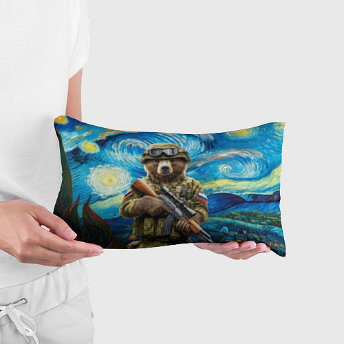 Подушка-антистресс Ночной снайпер бурый медведь / 3D-принт – фото 3