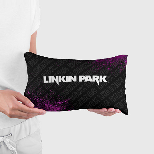 Подушка-антистресс Linkin Park rock legends по-горизонтали / 3D-принт – фото 3