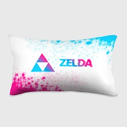 Подушка-антистресс Zelda neon gradient style по-горизонтали, цвет: 3D-принт