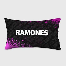 Подушка-антистресс Ramones rock legends по-горизонтали, цвет: 3D-принт