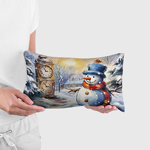 Подушка-антистресс Снеговик новый год / 3D-принт – фото 3