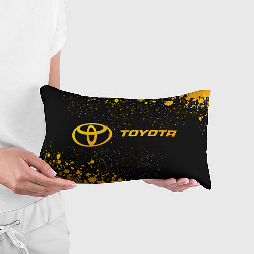 Подушка-антистресс Toyota - gold gradient по-горизонтали / 3D-принт – фото 3