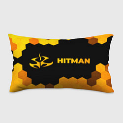 Подушка-антистресс Hitman - gold gradient по-горизонтали, цвет: 3D-принт