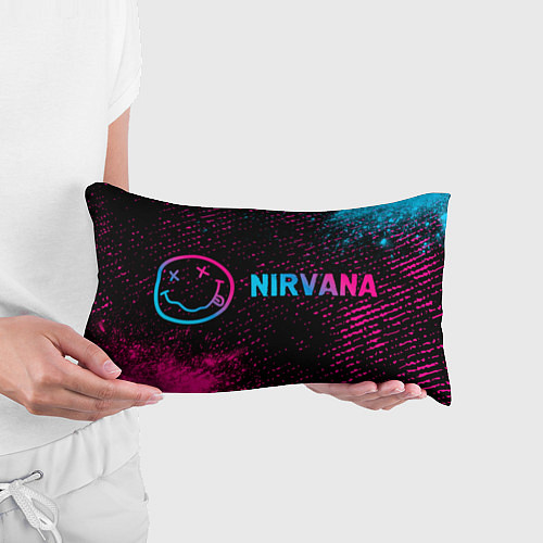 Подушка-антистресс Nirvana - neon gradient по-горизонтали / 3D-принт – фото 3