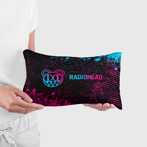 Подушка-антистресс Radiohead - neon gradient по-горизонтали / 3D-принт – фото 3
