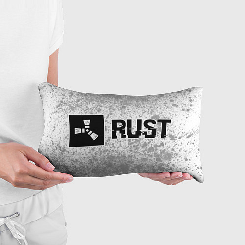 Подушка-антистресс Rust glitch на светлом фоне по-горизонтали / 3D-принт – фото 3