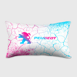 Подушка-антистресс Peugeot neon gradient style по-горизонтали, цвет: 3D-принт