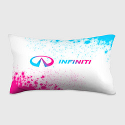 Подушка-антистресс Infiniti neon gradient style по-горизонтали, цвет: 3D-принт