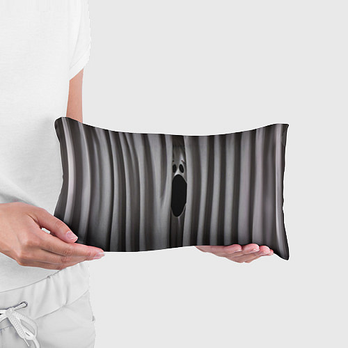 Подушка-антистресс Призрак в серых шторах / 3D-принт – фото 3