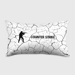 Подушка-антистресс Counter Strike glitch на светлом фоне по-горизонта, цвет: 3D-принт