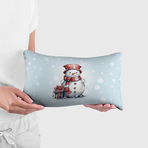 Подушка-антистресс New Years cute snowman / 3D-принт – фото 3