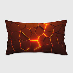 Подушка-антистресс Плиты абстрактные огненные, цвет: 3D-принт