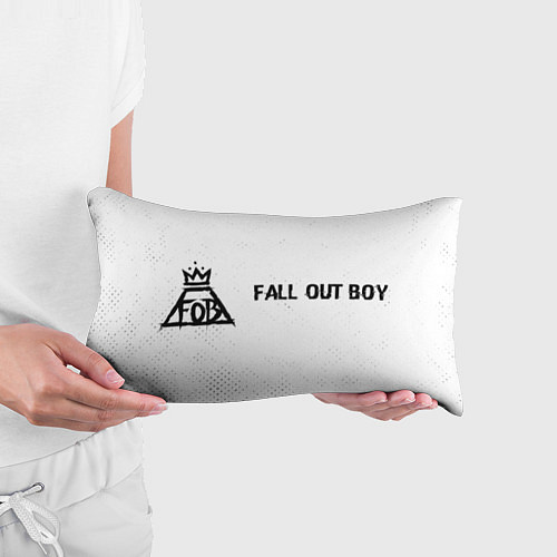 Подушка-антистресс Fall Out Boy glitch на светлом фоне по-горизонтали / 3D-принт – фото 3