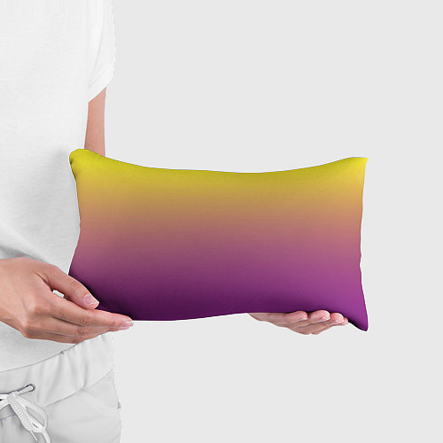 Подушка-антистресс Желто-фиолетовый градиент / 3D-принт – фото 3
