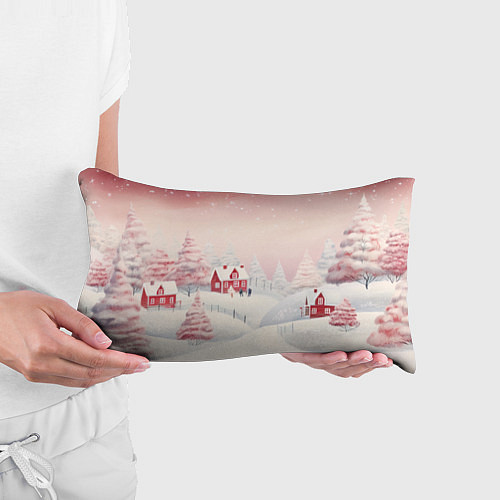 Подушка-антистресс Снежное сияние ночи / 3D-принт – фото 3