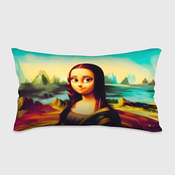 Подушка-антистресс Нейросеть - Мона Лиза в стиле Pixar, цвет: 3D-принт