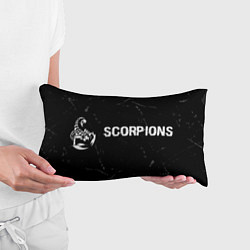 Подушка-антистресс Scorpions glitch на темном фоне по-горизонтали, цвет: 3D-принт — фото 2