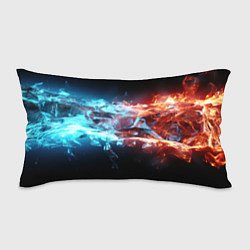 Подушка-антистресс Лед и пламя абстракция, цвет: 3D-принт