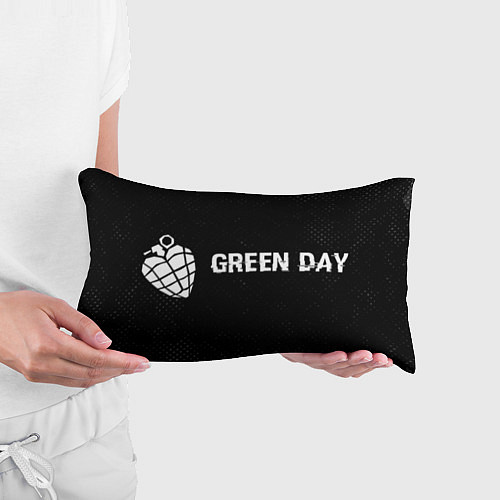 Подушка-антистресс Green Day glitch на темном фоне по-горизонтали / 3D-принт – фото 3